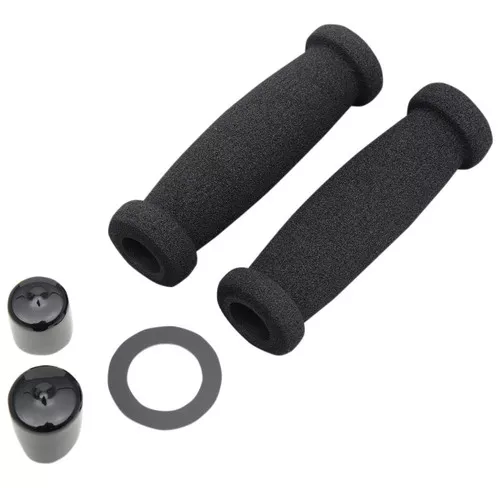 Grab On Classic Road Foam Black Handlebar Grips (MC312)