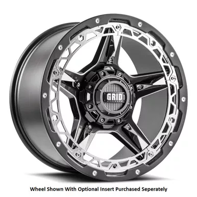 Grid Wheels GD0420090052G0087 Off-Road 20" x 9" Wheel 5x127 Gloss Graphite