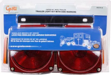 Grote 65370-5 Trailer Lighting Kit with Clearance Marker, Black