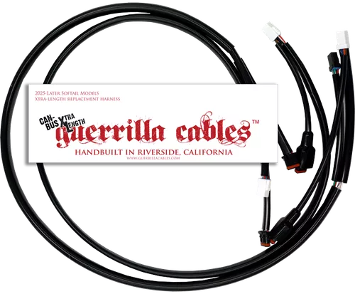 Guerrilla Cables Extended Control Harness for 2025 Harley Softail
