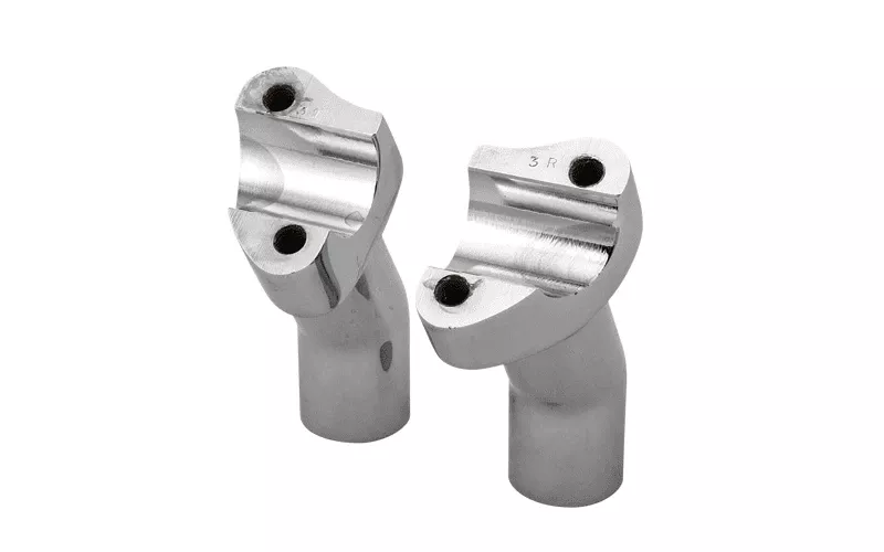 Hard Drive Forged Handlebar Risers for 1" Bars -3.5" Chrome Pullback Style