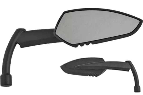 Hard Drive Parts Apache Alloy Mirror w/ Knife Stem Universal Fit -Matte Black, Left (each)
