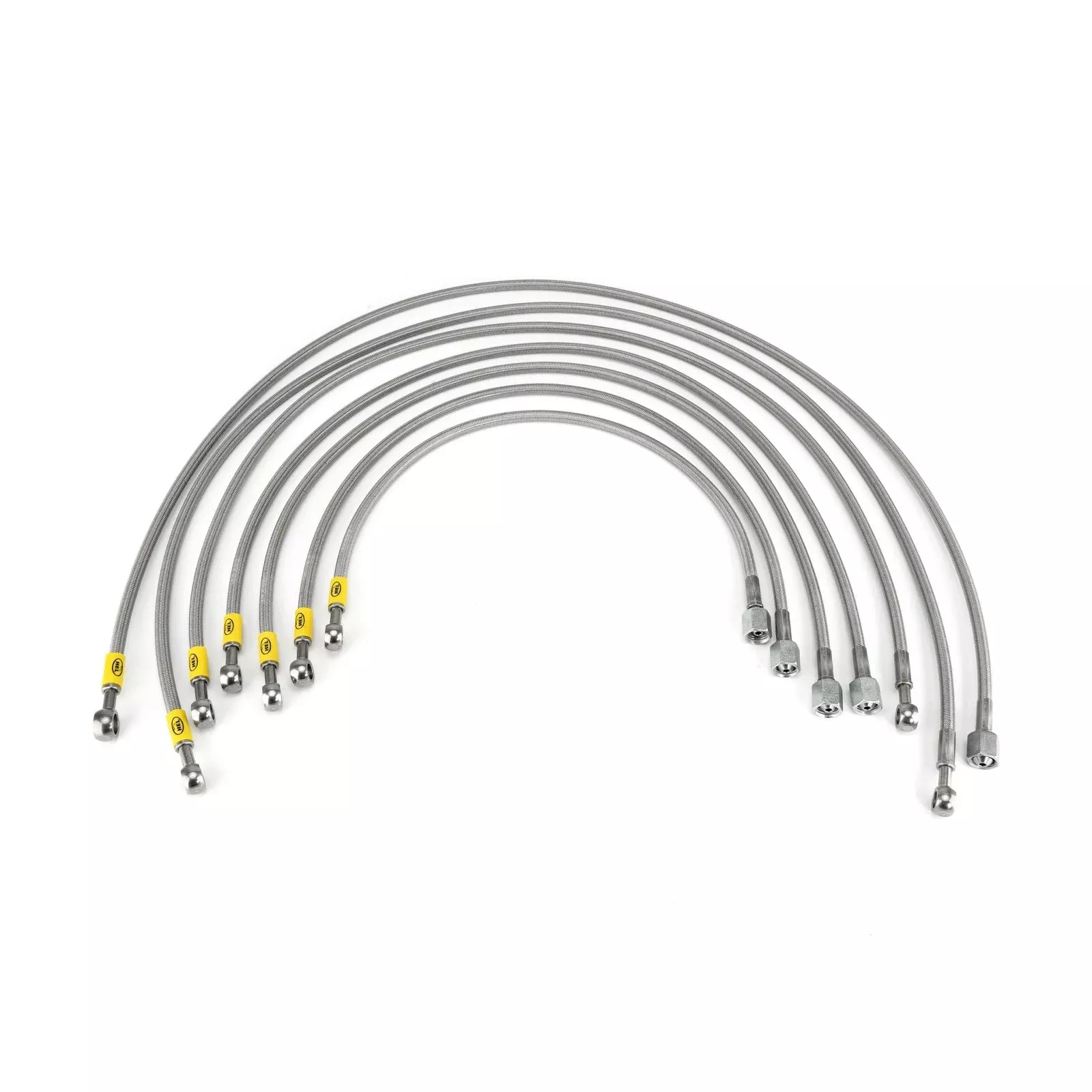 HEL Performance Fuel Injector Lines for Volkswagen Golf MK2 16V LHD (M12 Injectors), Stainless Steel Braided