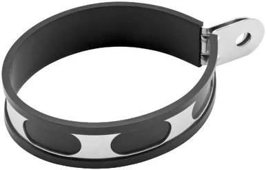 Helix Racing Muffler Clamp 4x5 IN Oval Stainless Steel