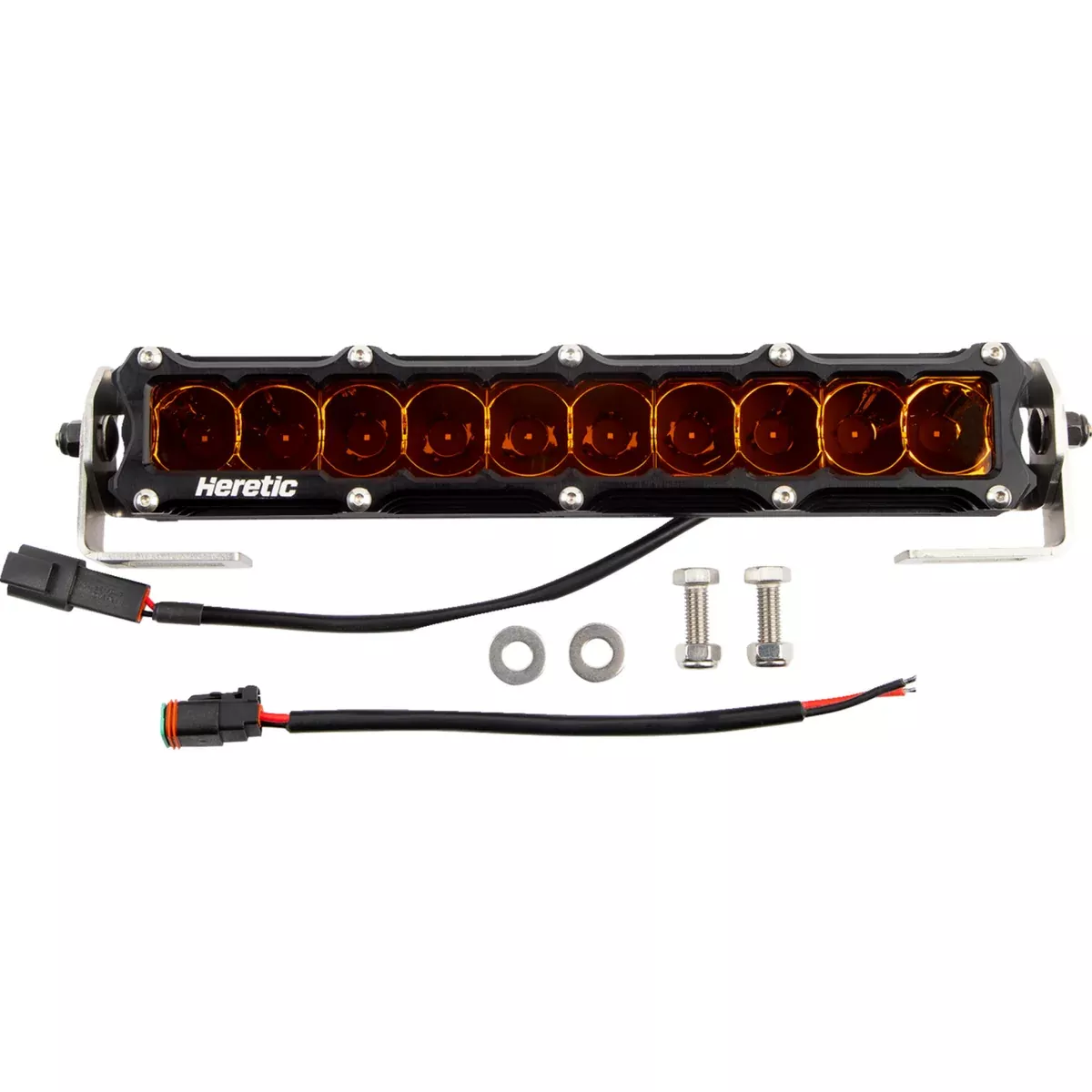 HERETIC 2001-2650 51005 LED Light Bar Light Bar – 10″ – Spot – Amber