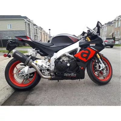 Hindle Evolution Low Mount Slip-On Exhaust Aprilia RSV4 16-18