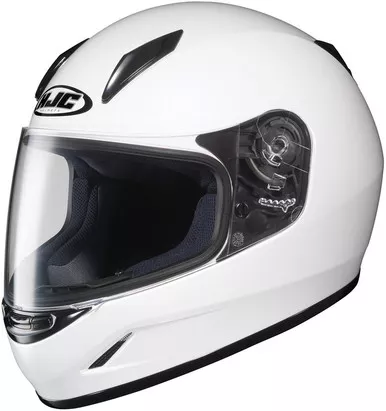 HJC CL-Y Solid Gloss White Youth Helmet