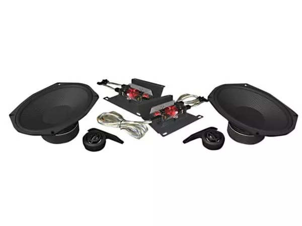 Hogtunes 6x9 Speaker Kit for Harley Davidson Touring Models with HogTunes Speaker Lids '14-Up