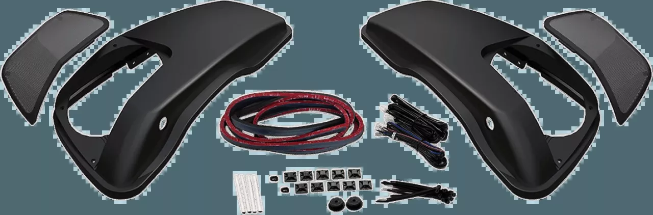 Hogtunes 6x9 Speaker Lid Kit for Harley Davidson Touring Models with Hard Saddlebags '14-Up