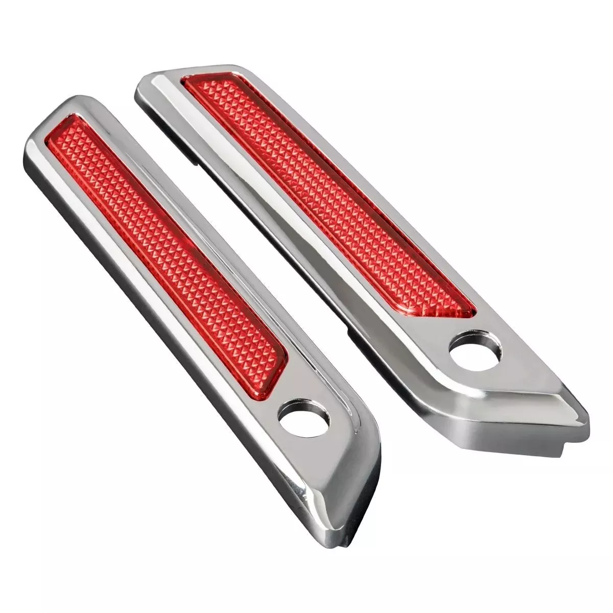 Hogworkz '14-'21 Chrome Saddlebag Latch Hinge Covers for Harley Touring Models