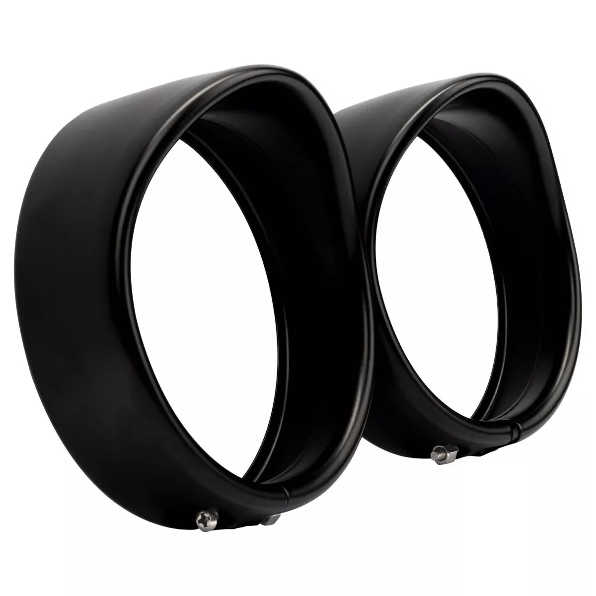 Hogworkz 4.5" Auxiliary Light / Passing Lamp Visor Trim Rings for Harley