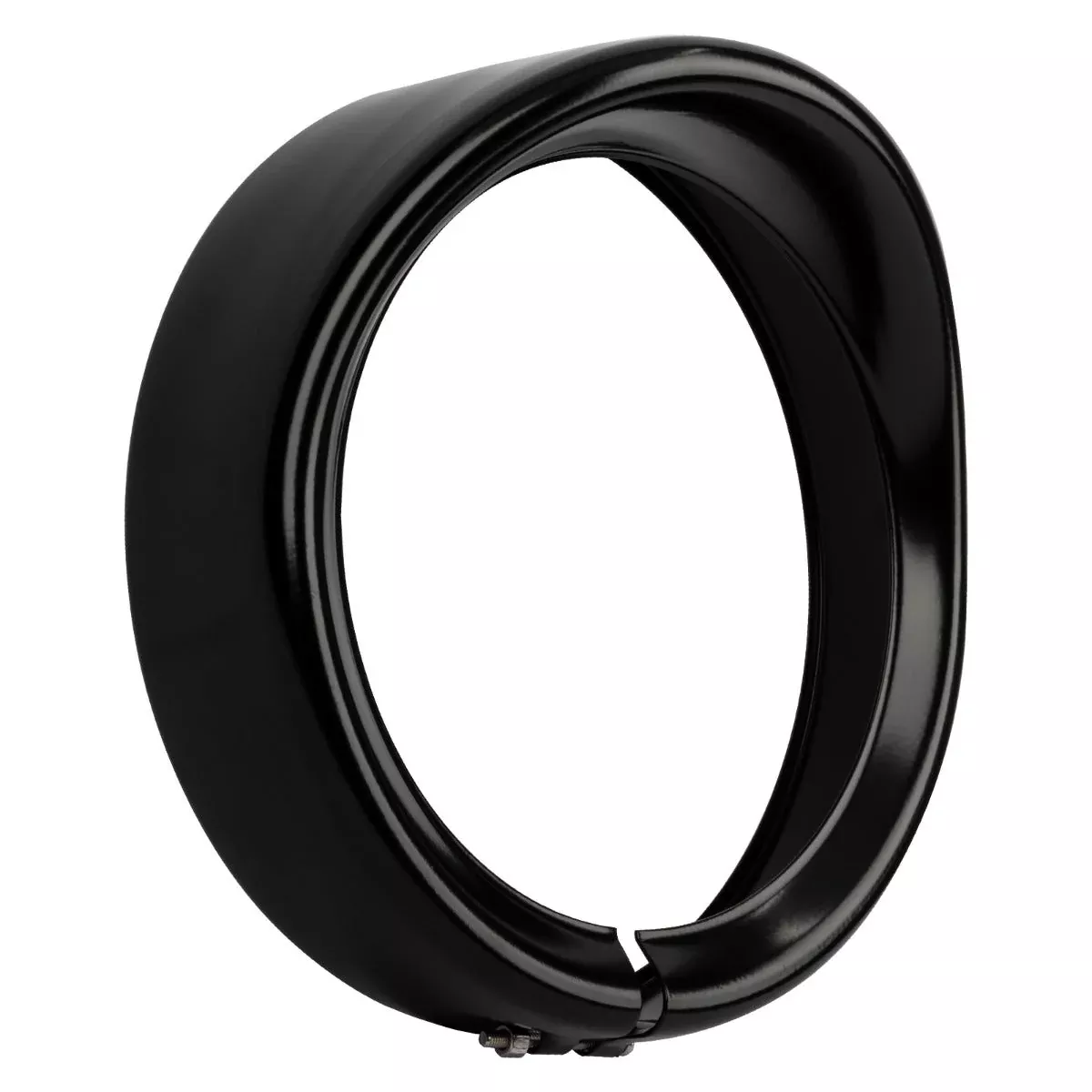 Hogworkz 7" Headlight Visor Trim Ring for Harley-Davidson Black