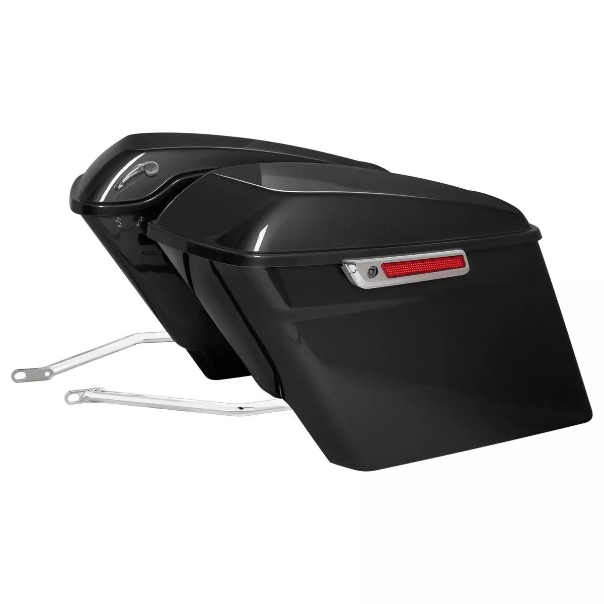 Hogworkz HW167220 Chrome Stretched Saddlebag Conversion Kit Harley Softail 84-17