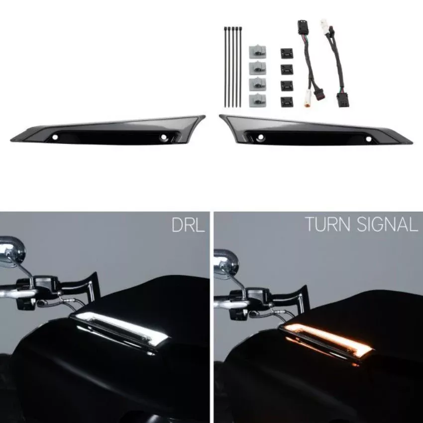 Hogworkz Lumipro LED Windshield Trim Lights for Harley 2015-2023 Road Glide