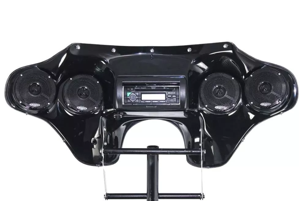 Hoppe Industries Quadzilla Fairing with Audio For '05-17 Harley Davidson FLSTN Deluxe
