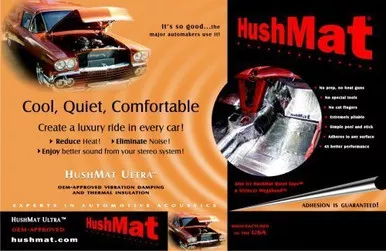Hushmat 10401 Ultra Floor/Dash Sound Deadening Insulation Kit