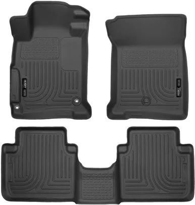 Husky Liners 98481 Weatherbeater Front & 2nd Seat Floor Mats, Black