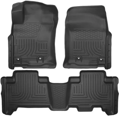 Husky Liners 99571 Black Front/Rear WeatherBeater Floor Mats for GX460/4Runner