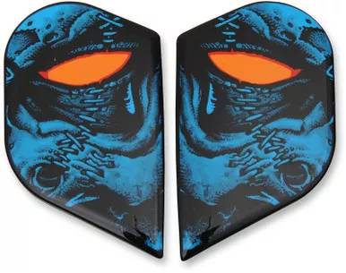 Icon Alliance GT Side Plates Horror Blue