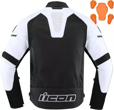 Icon Contract Perforated CE Jacket White