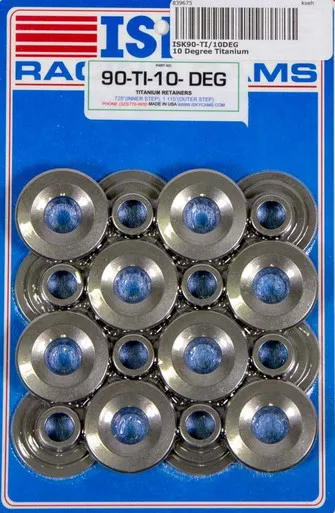 Isky 10 Degree Titanium Retainers (16) 90TI10Deg