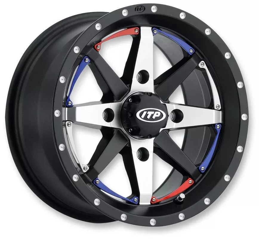 ITP 14X7 4/156 5+2 Cyclone BK MAT Wheel