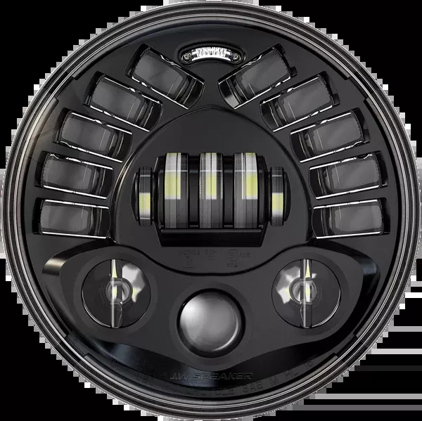 J.W. Speaker Adaptive 2 LED Headlight - 7" - Black