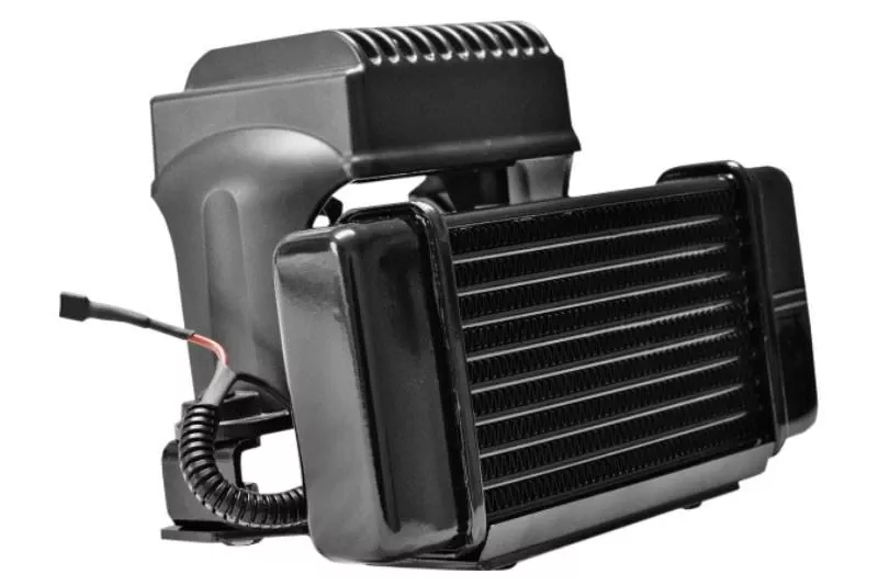 Jagg Fan-assisted Low Mount Oil Cooler System for Harley Davidson FLH ’09-16 (Not for Water Cooled Models)