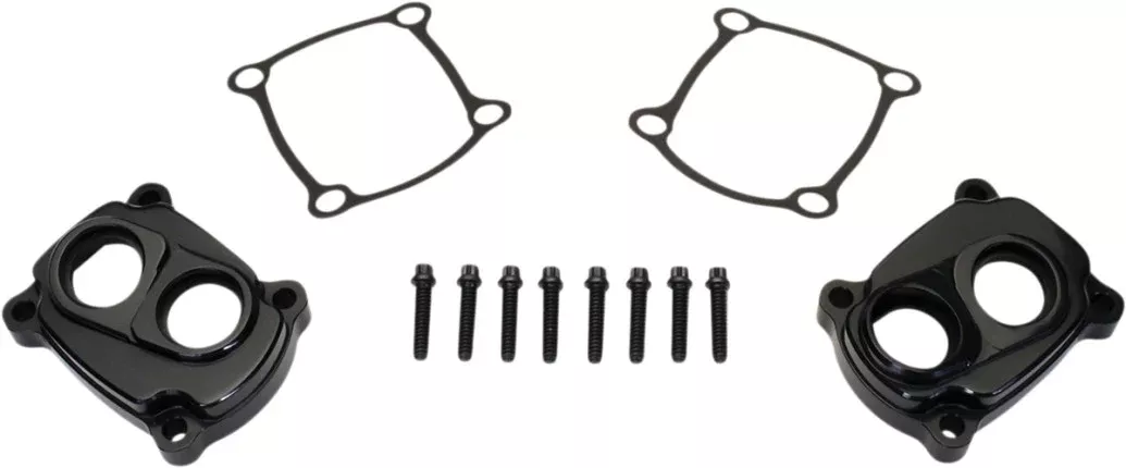 JIMS 6020 Black Low Profile Tappet Covers Harley M8 Touring Softail 17-Up