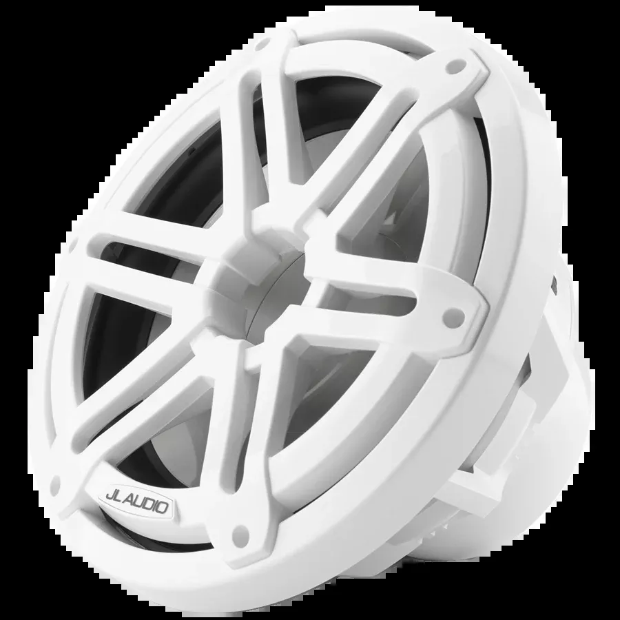 JL Audio 10″ Marine Subwoofer Driver Gloss White Sport Grille – 4ohm
