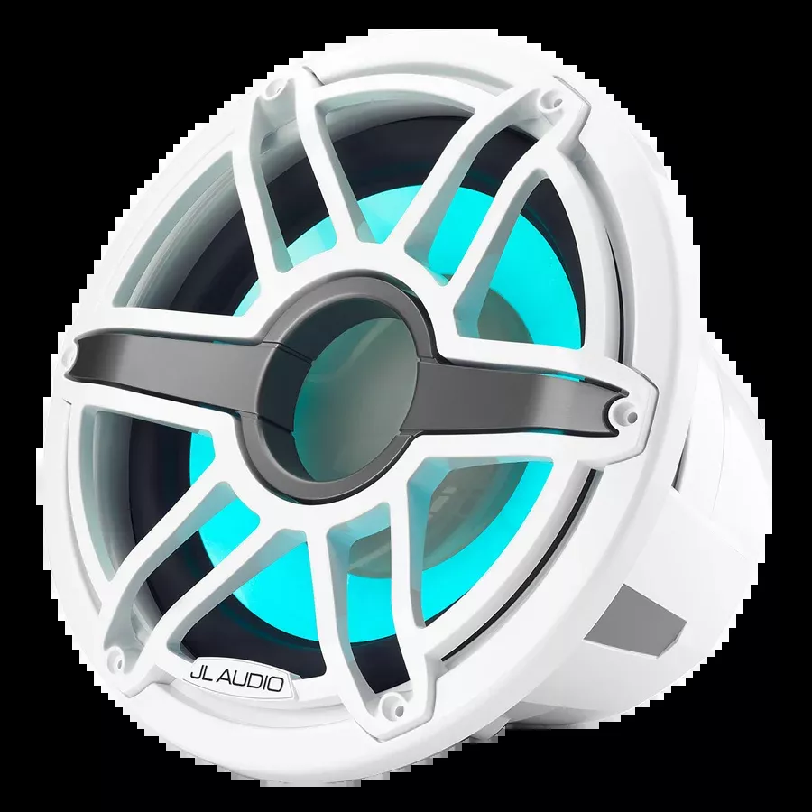 JL Audio 12-Inch Marine Subwoofer Driver W/Transflective LED Lighting Gloss White
