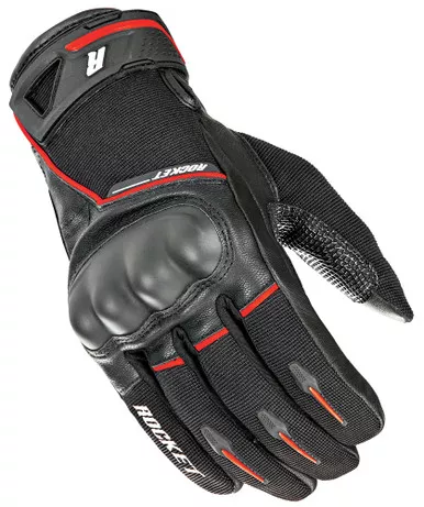 Joe Rocket Super Moto Gloves Black / Red Mens