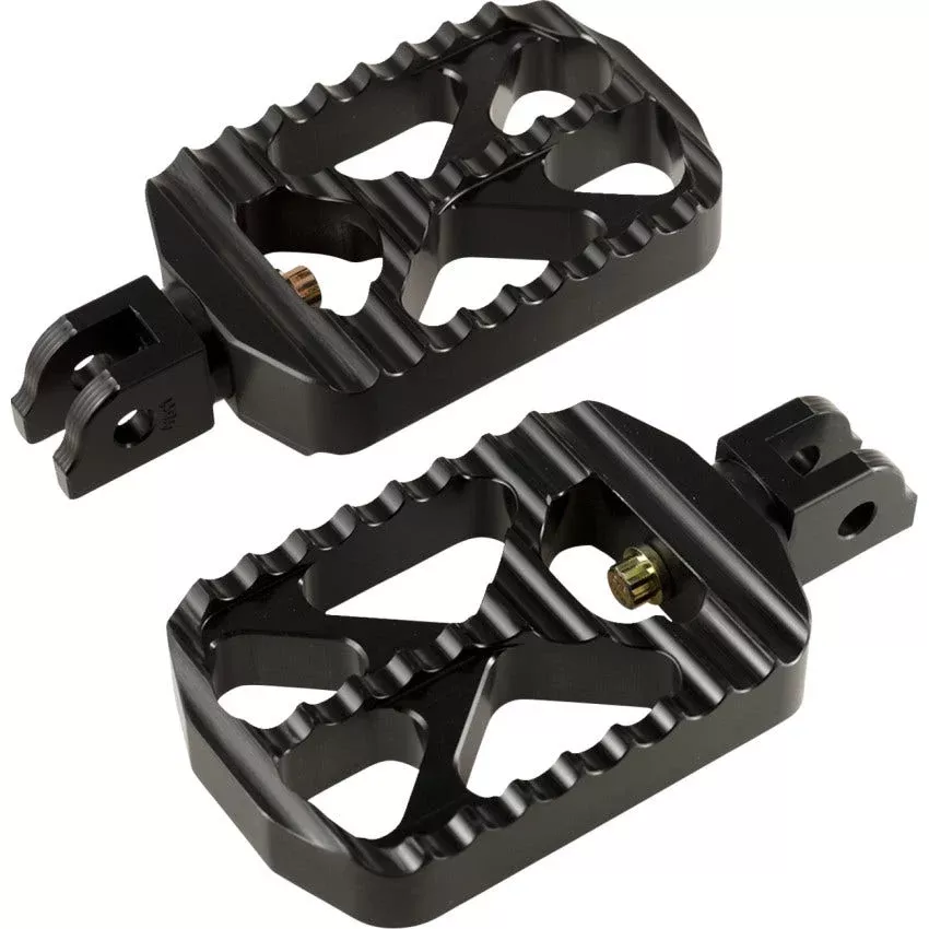 Joker Machine Black Bear Claw Drivers Footpegs 4 Harley M8 Softail