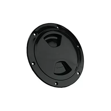 JR Products 31015 Access Deck Plate 4" Black