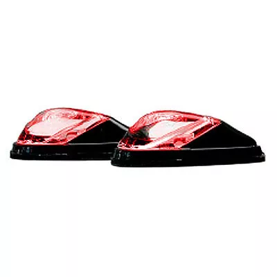 K&S Red LED Flush-Mount Black Mini Marker LIghts w/Adhesive Mount (25-9531)
