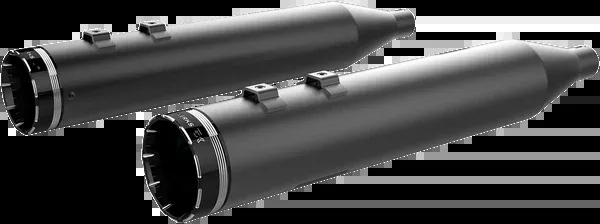 Khrome Werks 4-1/2″ HP-Plus Slip-On Mufflers – Black With Tracer Tip