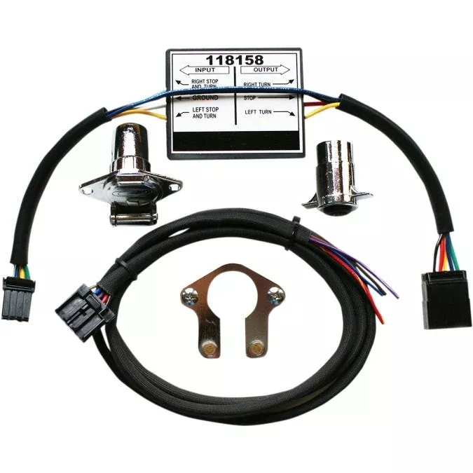 Khrome Werks 720753 4 to 5 Wire Converter with Bracket for Harley 14-20 FLH/T