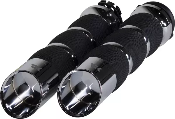 Khrome Werks Edge Grips - Air Cushion - Cable - Chrome