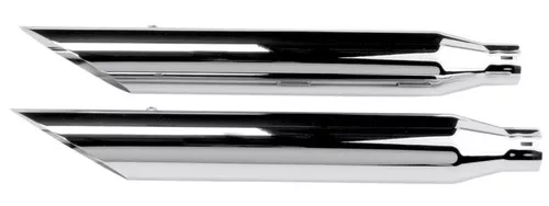 Khrome Werks HP Plus 3" Chrome Slash Cut Exhaust Slip-On Mufflers (202350)