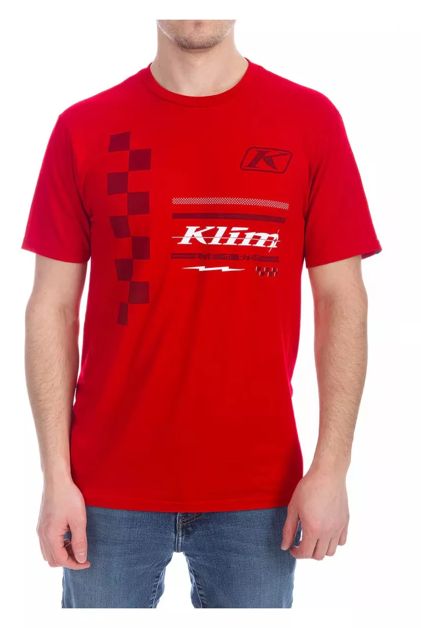 Klim Checkered Flag Tri-Blend T-Shirt