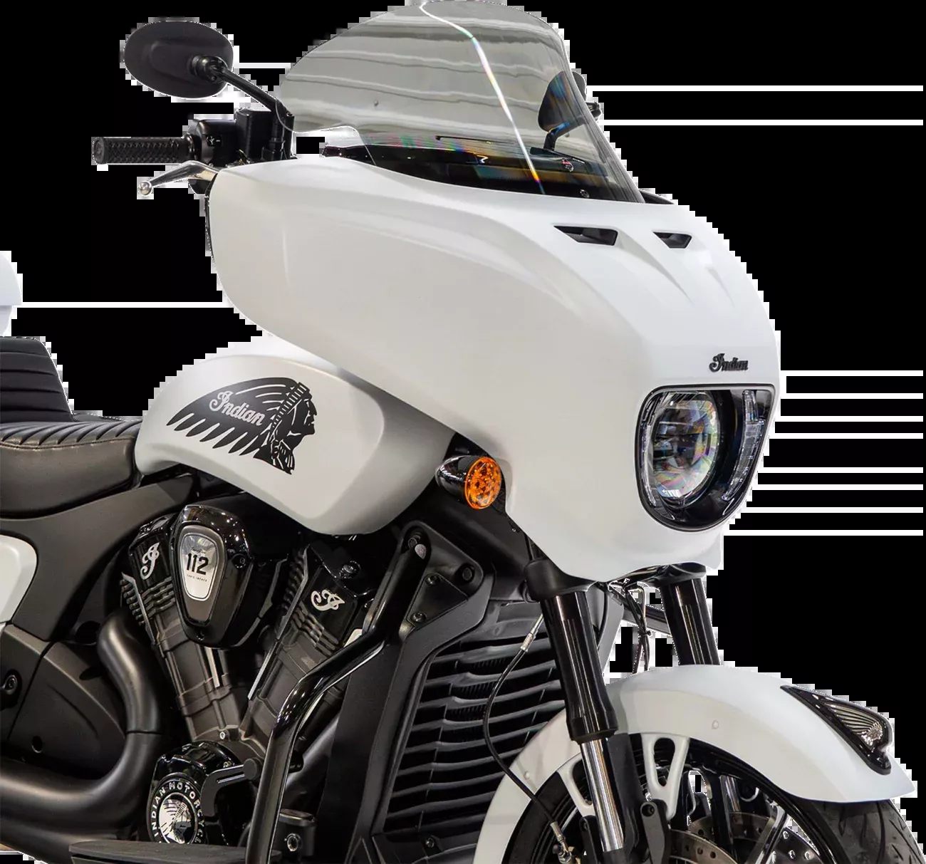 Klock Werks 12" Flare Tint Windshield fits 2025-2026 Indian Chieftain Powerplus