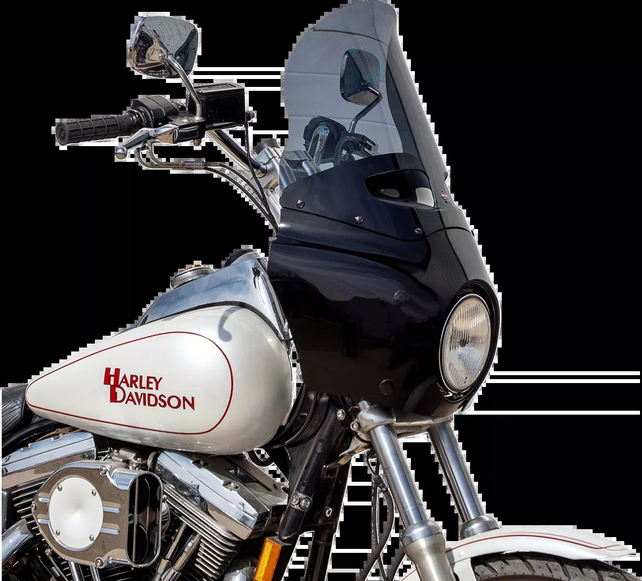 Klock Werks 15" Flare Dark Smoke Road Warrior Fairing Motorcycle Windshield