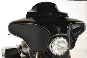 Klock Werks 6.5" Flare Windshield for Harley Davidson FLHT, FLHTC & FLHX '98-13- Black