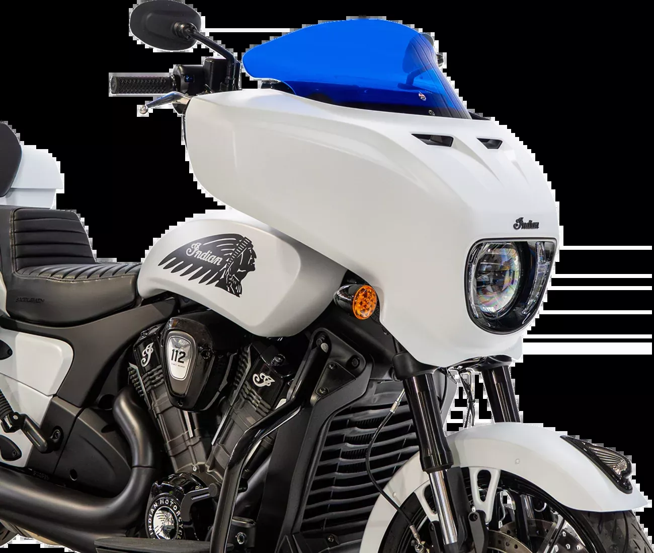 Klock Werks 9" Blue Flare Windshield fits 2025-2026 Indian Powerplus Models