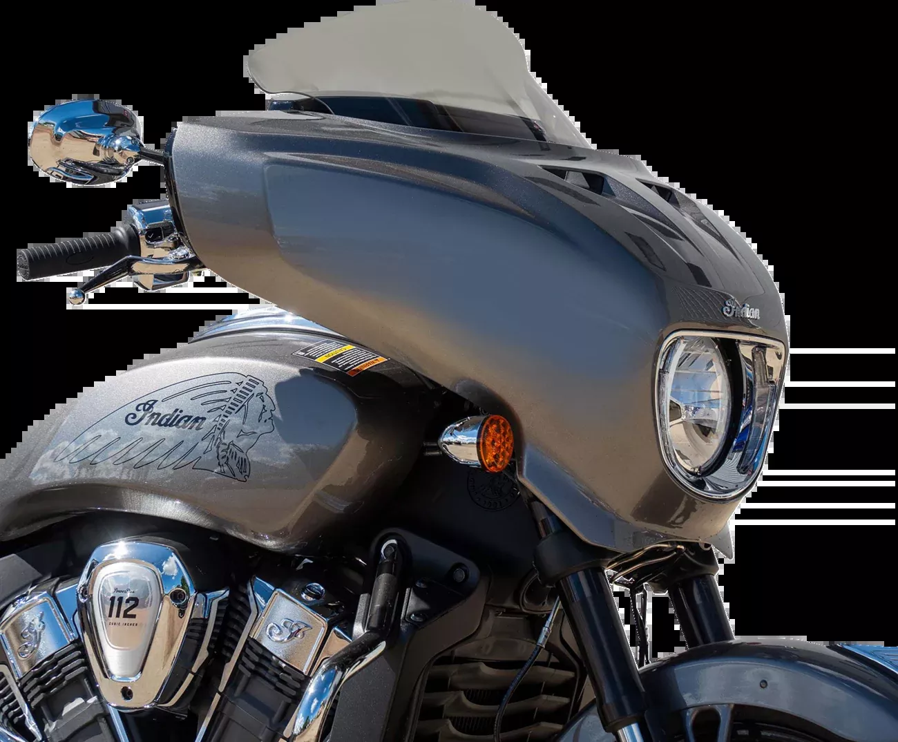 Klock Werks 9" Flare Tint Windshield fits 2025-2026 Indian Powerplus Models