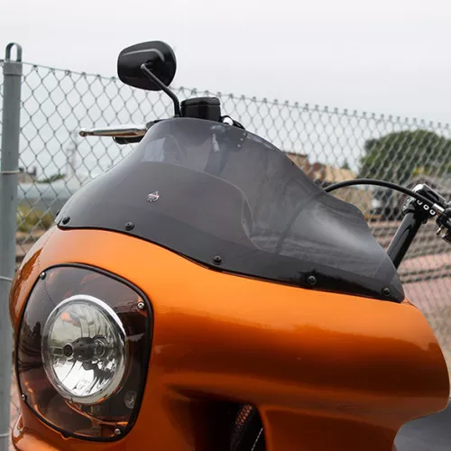 Klock Werks 9" Flare Windshield for Harley FXRP Style Fairings - Dark Smoke