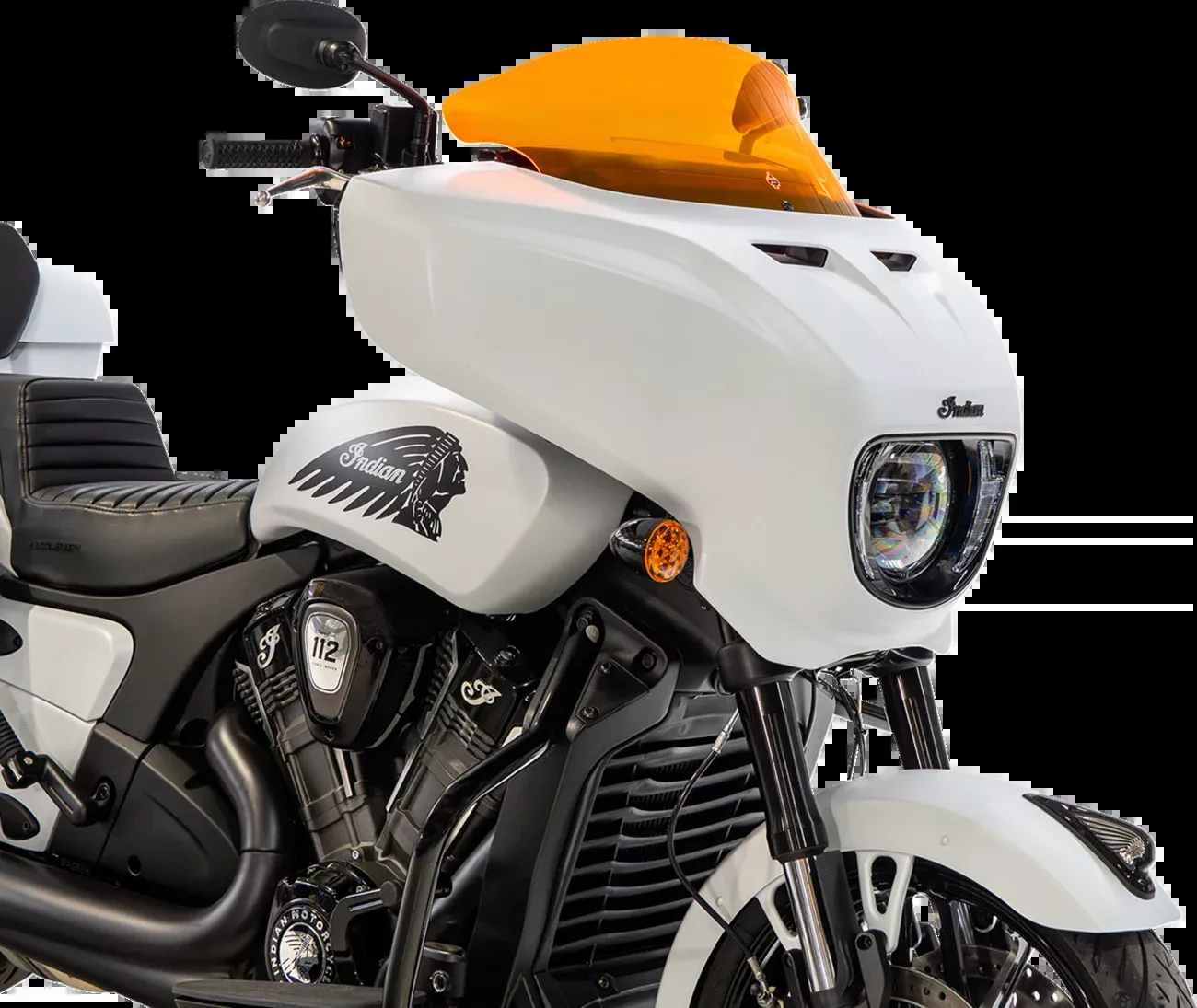 Klock Werks 9" Orange Ice Flare Windshield for 2025-2026 Indian Powerplus Models