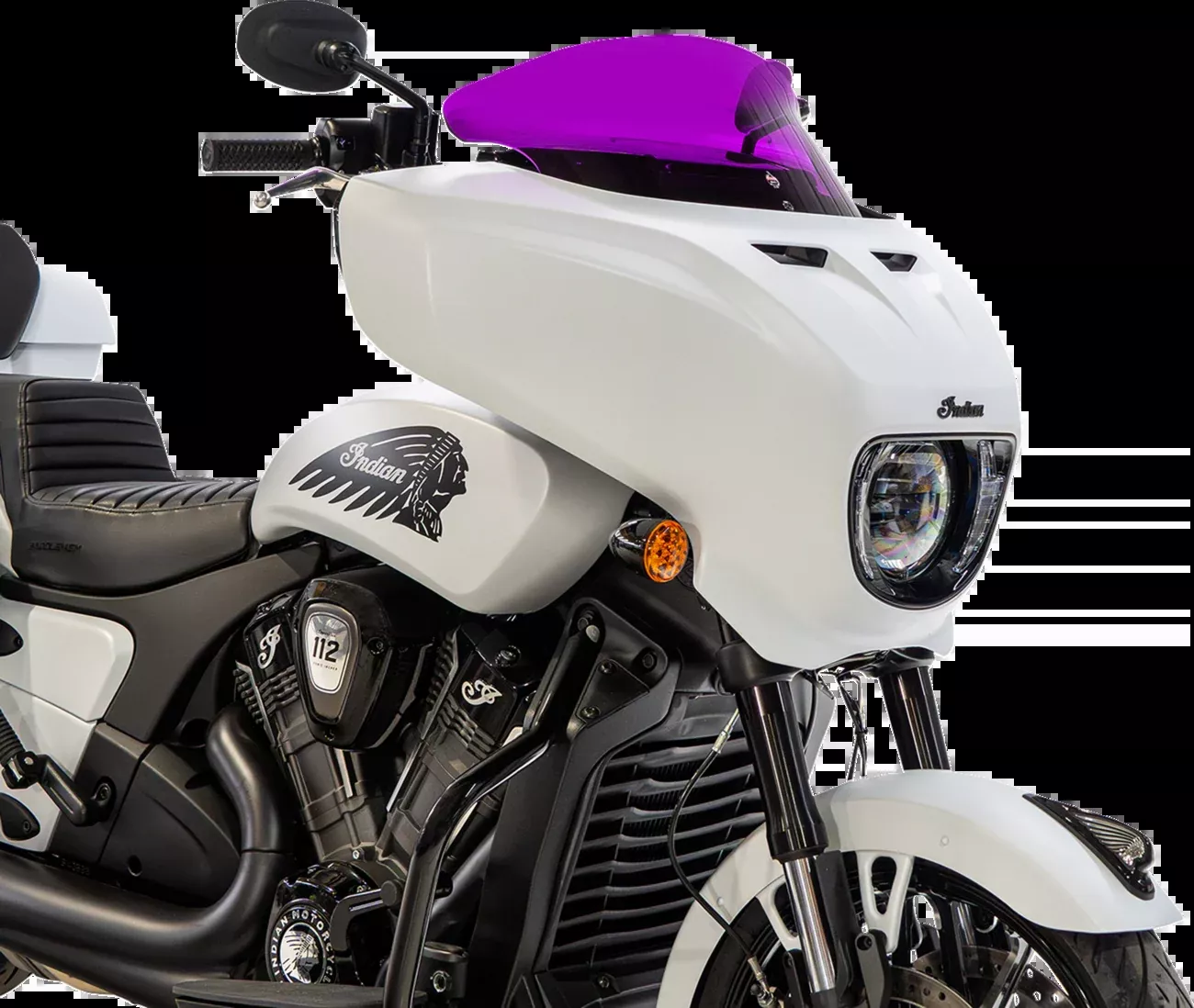 Klock Werks 9" Purple Flare Windshield fits 2025-2026 Indian Powerplus Models