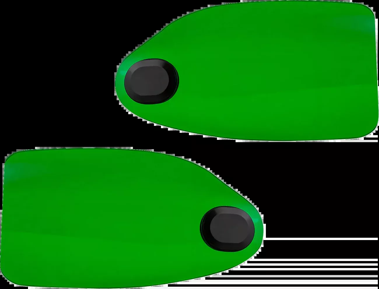 Klock Werks Flare Green Hand Guards fits 1982-2025 Harley Davidson Cable Clutch