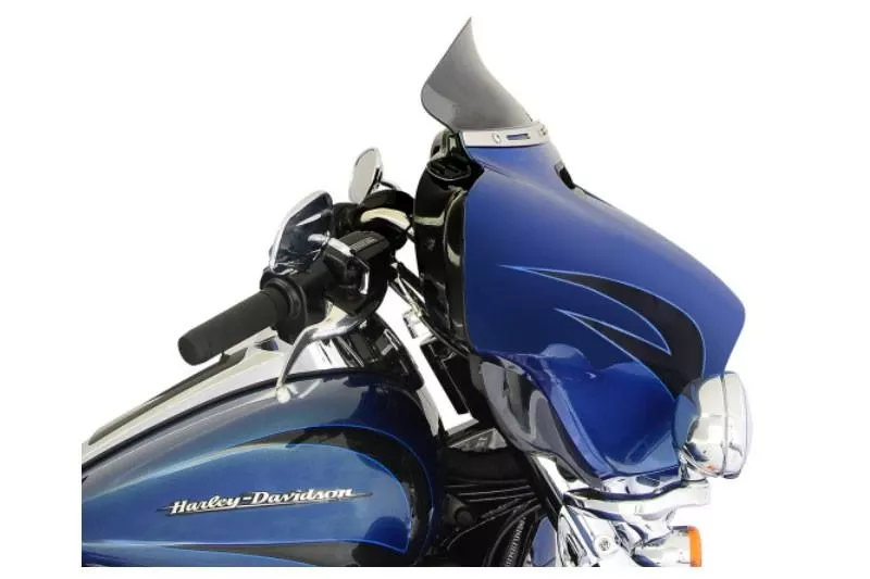 Klock Werks FLARE Low Windshield for '14-23 Harley Davidson FLHT/FLHX/ H-D FL Trike Models 5" Black (Old Style Fairing)